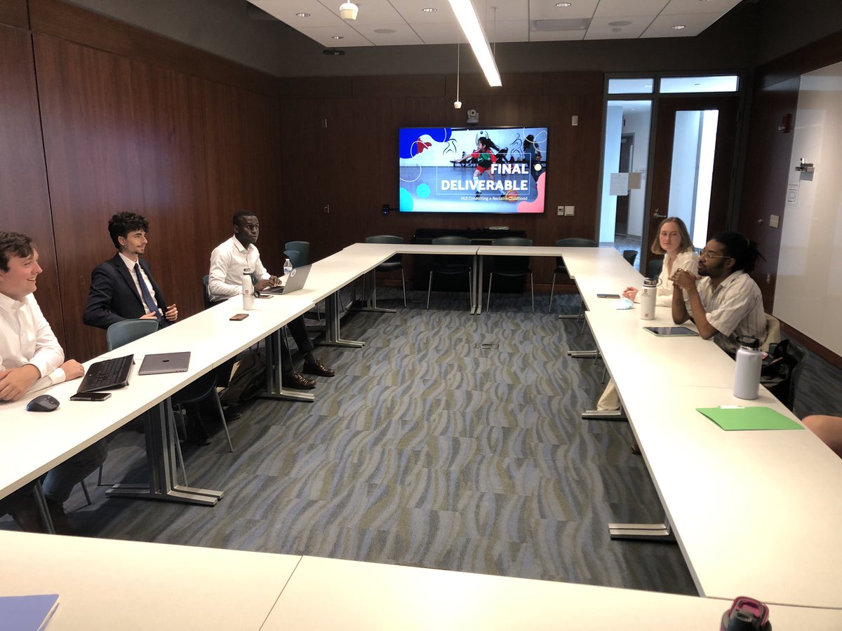 <a href="/hamiltonlugar/">Hamilton Lugar School at Indiana University</a> student consulting team providing an amazing presentation of their work to Reclaim Childhood #SportForDevelopment