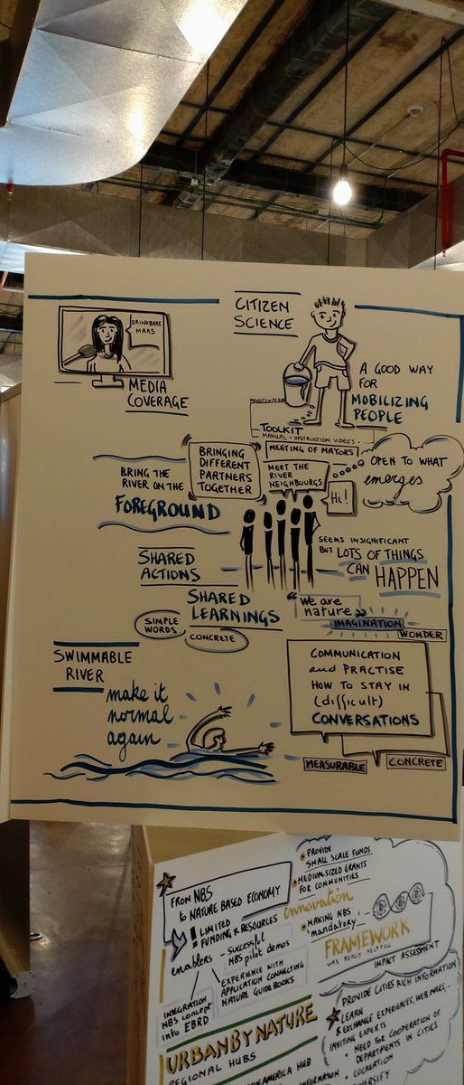 If you missed all that we got up to in @stadgenk @ConnectingNBS #connectingnaturesummit We've still got the community day to go, but these wonderful illustrations by @martinevr will give you a flavour