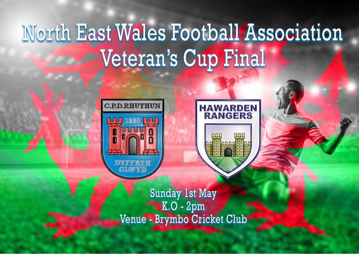 Good luck to the <a href="/RuthinVets/">Ruthin Town Vets</a> in their final on Sunday ⚽️