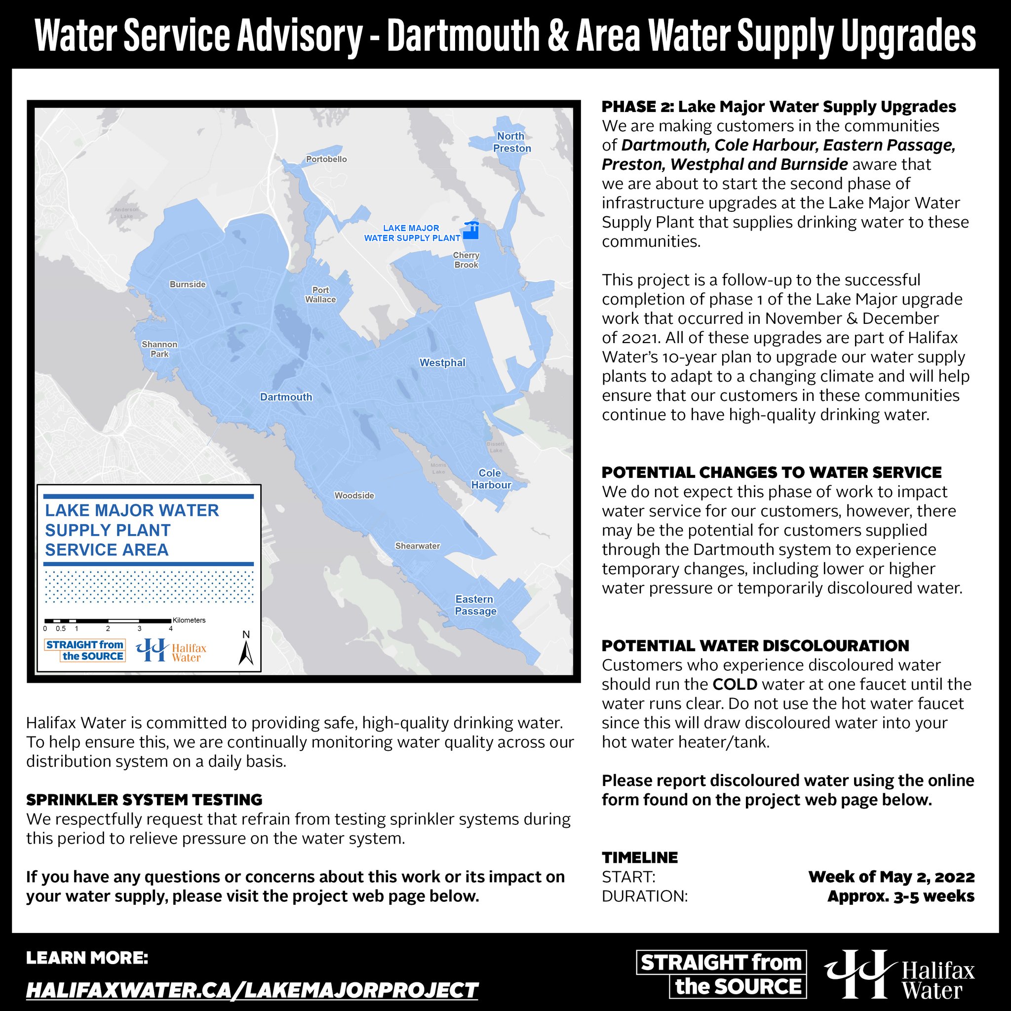 Halifax Water on Twitter "Water Service Advisory Dartmouth & Area