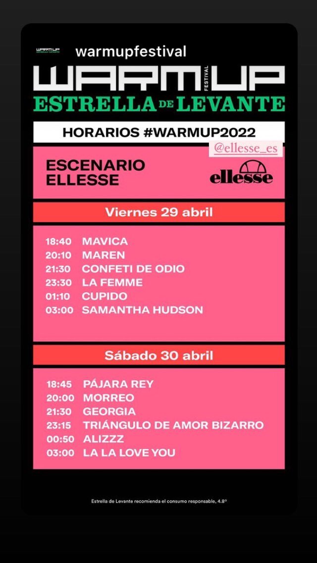 Pájara Rey (@pajararey) on Twitter photo nos vemos el sábado a las 18:45 en el escenario ellese de <a href="/WARMupfestival/">WARM UP Estrella de Levante</a> aaaaaaahhhh💕💕💕💕💘💘💘💘💘 nos vemos el sábado a las 18:45 en el escenario ellese de <a href="/WARMupfestival/">WARM UP Estrella de Levante</a> aaaaaaahhhh💕💕💕💕💘💘💘💘💘