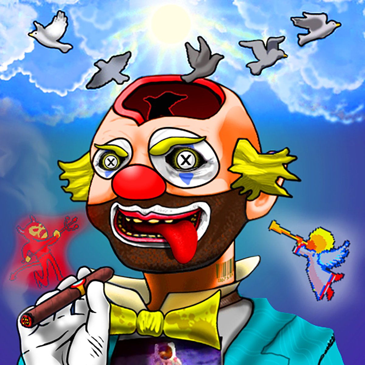 HoboClownsNFT's tweet photo. LAST CHANCE TO GET WL ‼️ MINT ON SUNDAY ‼️

To Enter ⤵️
  ✅ Follow
  ✅ More Tags = More Entries
  ✅ Like &amp; RT

Presale this Sunday, May 1st. https://t.co/i72xbZbrR9

#NFT #NFTs #NFTGiveaway #NFTAirdrop #Polygon #PresaleNFT $MATIC #NFTCommumity #NFTart #NFTGiveaways #NFTProject https://t.co/kBdReTo8Ns