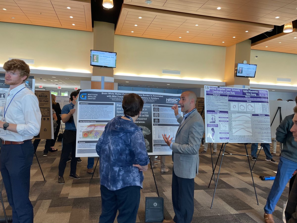 Johna (@johnamihalik) on Twitter photo <a href="/JakeRPowell/">Jacob Powell, PhD</a> of <a href="/gfellercenter/">Gfeller Center</a> sharing his work on Brain White Matter Perivascular Space Burden and mTBI in Soldiers at <a href="/UNC_HMSC/">UNC Human Movement</a> research day. <a href="/JakeRPowell/">Jacob Powell, PhD</a> of <a href="/gfellercenter/">Gfeller Center</a> sharing his work on Brain White Matter Perivascular Space Burden and mTBI in Soldiers at <a href="/UNC_HMSC/">UNC Human Movement</a> research day.
