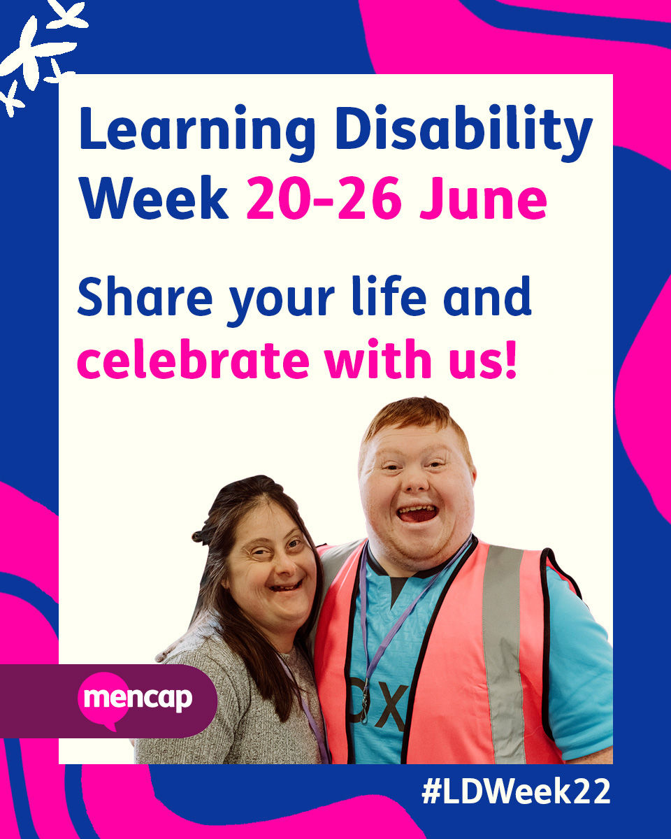 mencap_charity's tweet photo. Learning Disability Week will be here before you know it! 😲

We would love you to celebrate it with us from June 20. 🎉

Share your story and show the world what it is like to live with a #LearningDisability. 🗣

Tell us about yourself here: https://t.co/1dnYmXFGVg 👈

#LDWeek22 https://t.co/01ejon4XxX