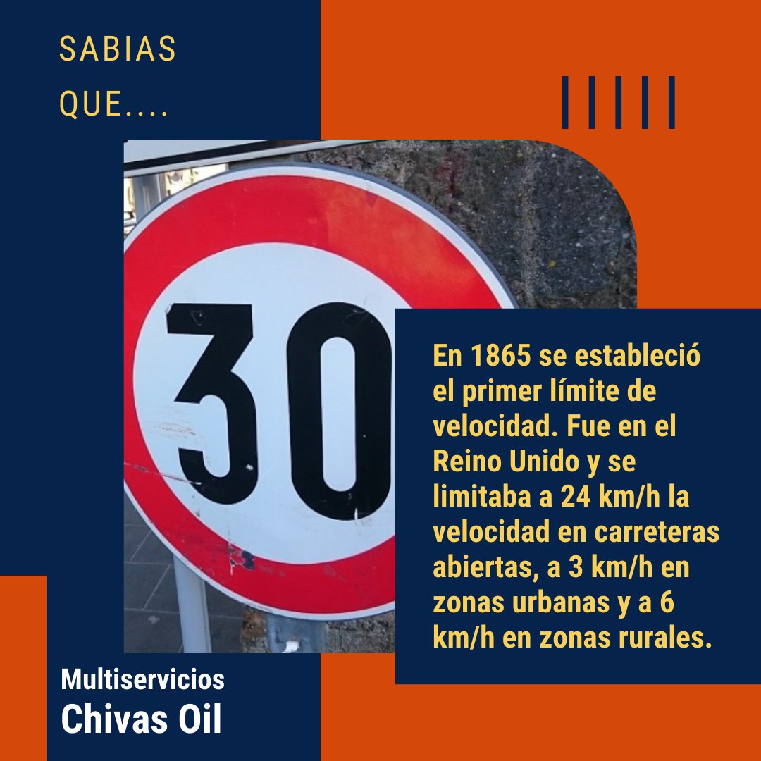 ChivasOil's tweet photo. Sabias cual fue el primer límite se velocidad establecido?.
Siguenos!!!😎
Venta de aceites originales. 
.
#chivasoil #lubricantes #Aceites #cambiodeaceite #cambiodefiltro #Delivery #Cajaautomatica #Mineral #Semisintetico #motor #motos #motores #motorcycle https://t.co/jaugYuLuLR