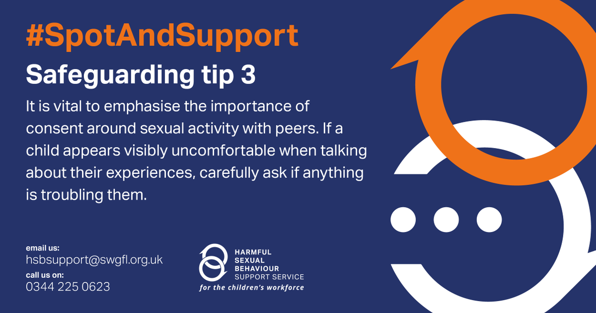 #SpotAndSupport

If you think children in your care have been displaying, or are affected by harmful sexual behaviour, you can talk to our professionals for further guidance. 

#Safeguarding #UkEdChat <a href="/MCFcharityUK/">Marie Collins Foundation</a>