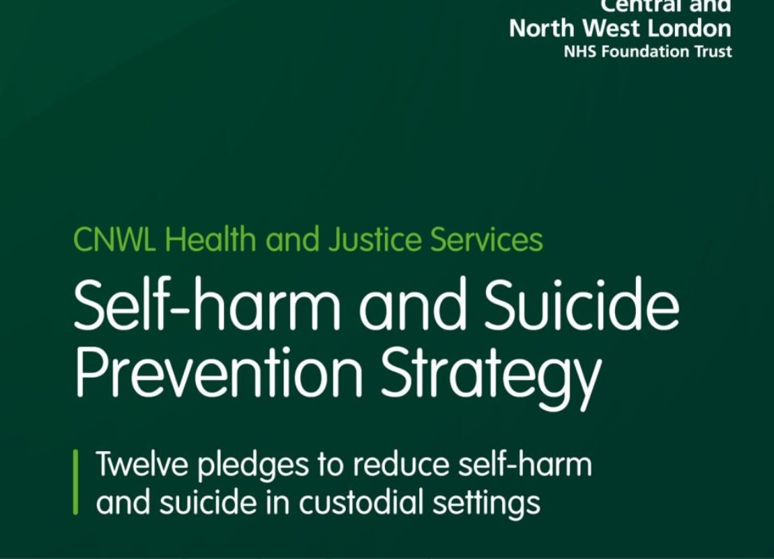 waddington_mike's tweet photo. This excellent Strategy was launched today by 
@cnwlnhs  #HealthAndJustice Team #CaringNotJudging https://t.co/ozsQsdYXsb https://t.co/OOlWqRrXQ4