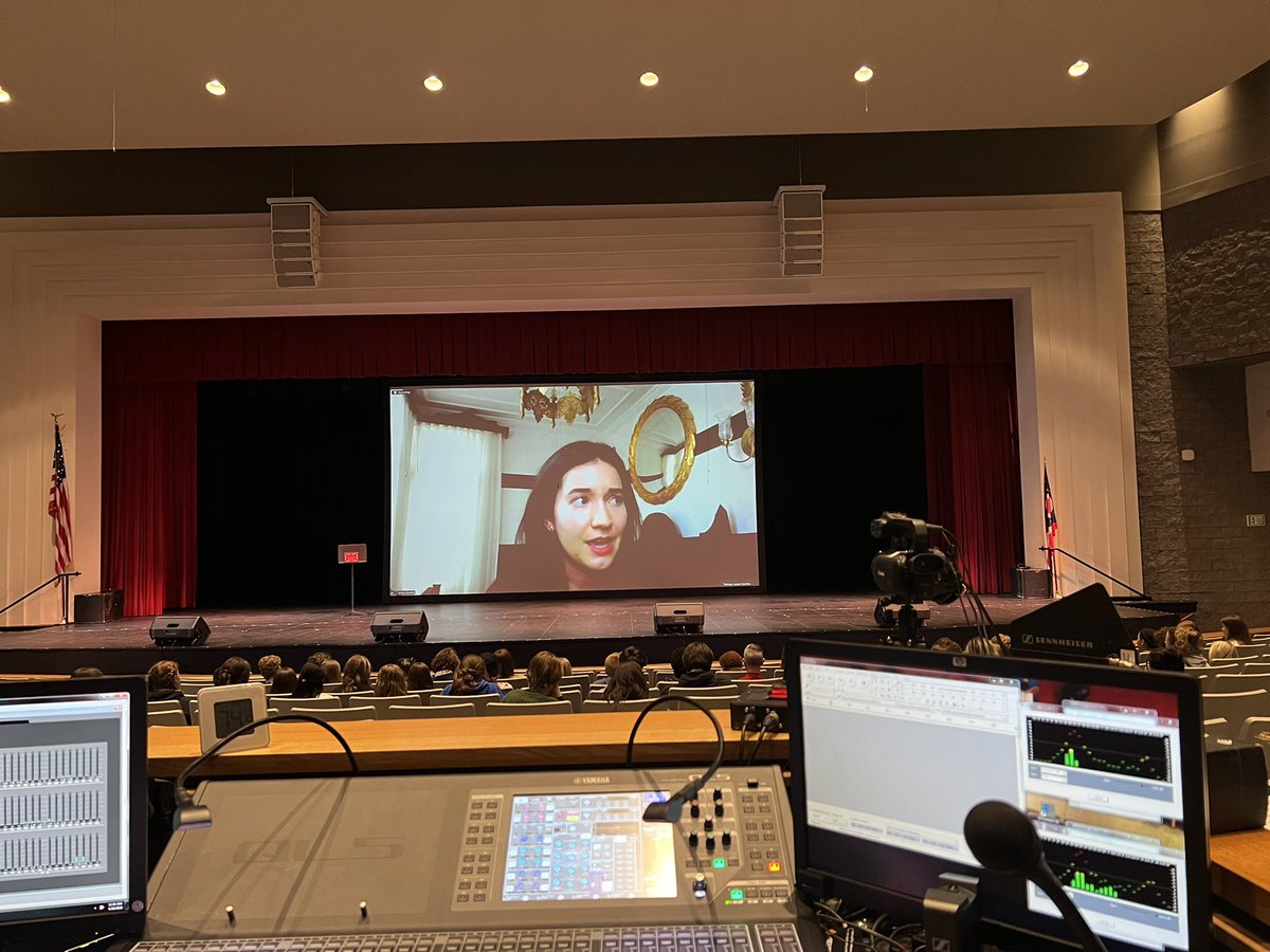 Guest speaker Lauren Covetta from NATO headquarters in Belgium for LC Youth Summit with Crossroads Health