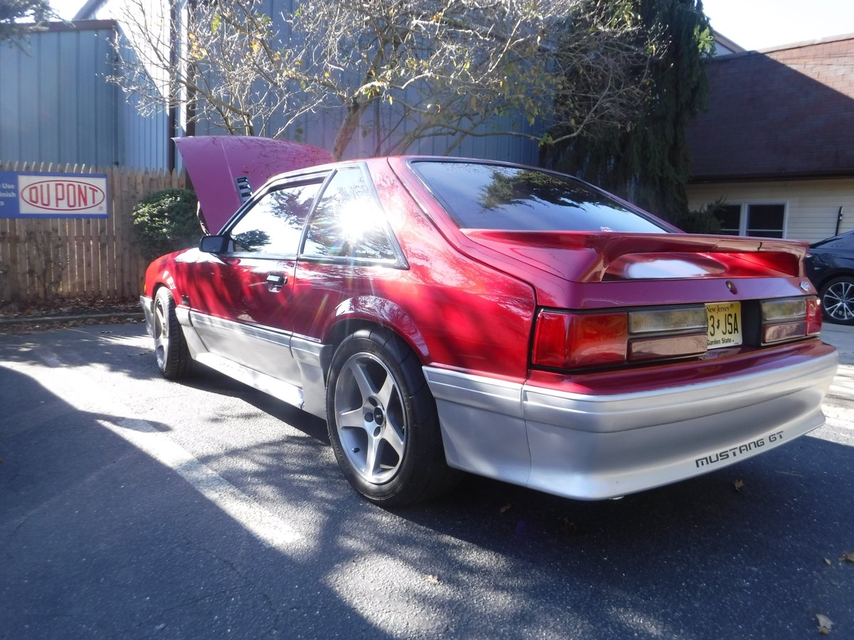 90'S #SWAG No filter, just #horsepower #MustangGT #CountyLineAutoBody #Ford #FoxBody #classic #FordMustang