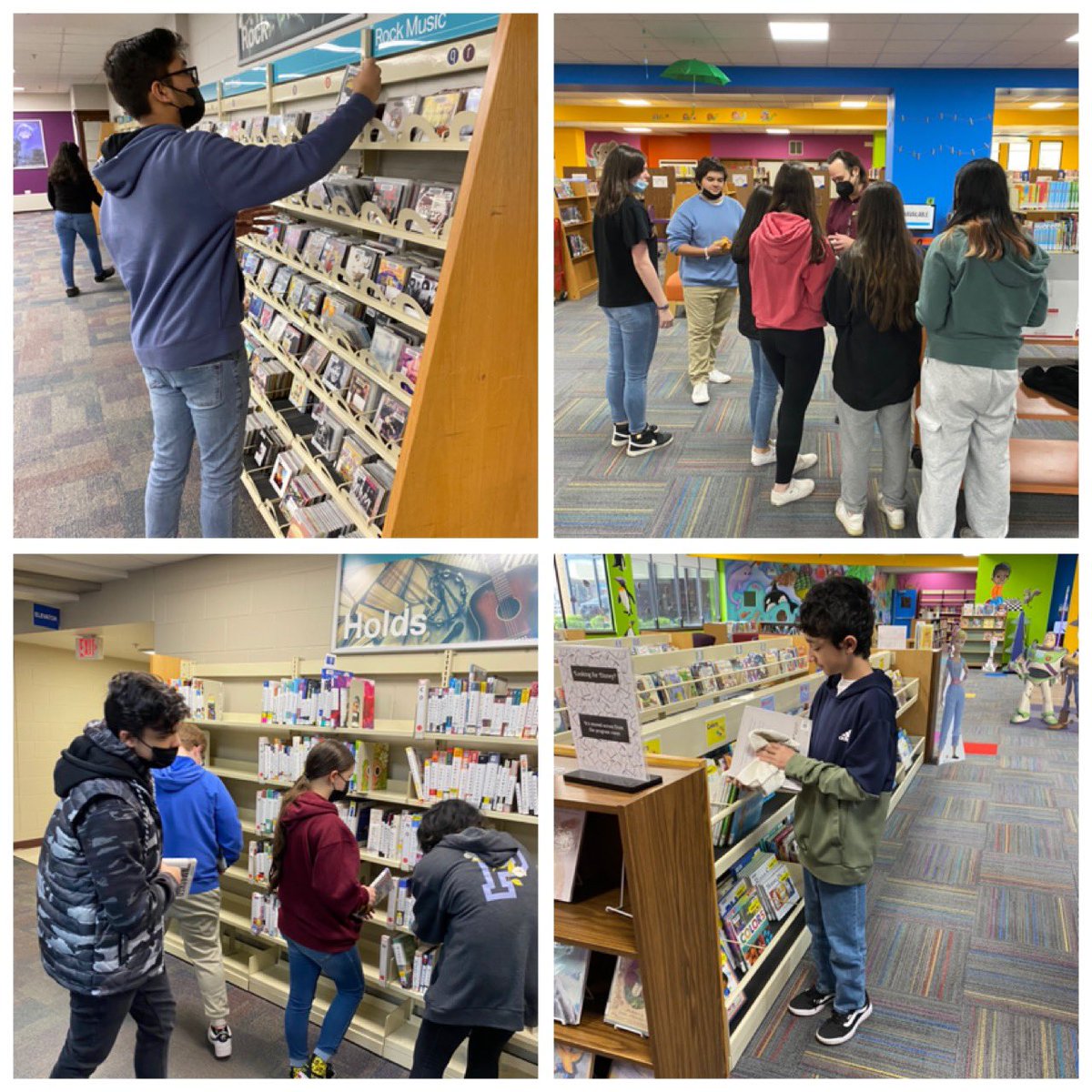 SofiaGeorgelos's tweet photo. Our #OLHMS Class of 2022 takes pride in our Oak Lawn Library by volunteering to clean books, shelves, and CDs. #OLPL #OLHMService22 https://t.co/0764uHxCsd