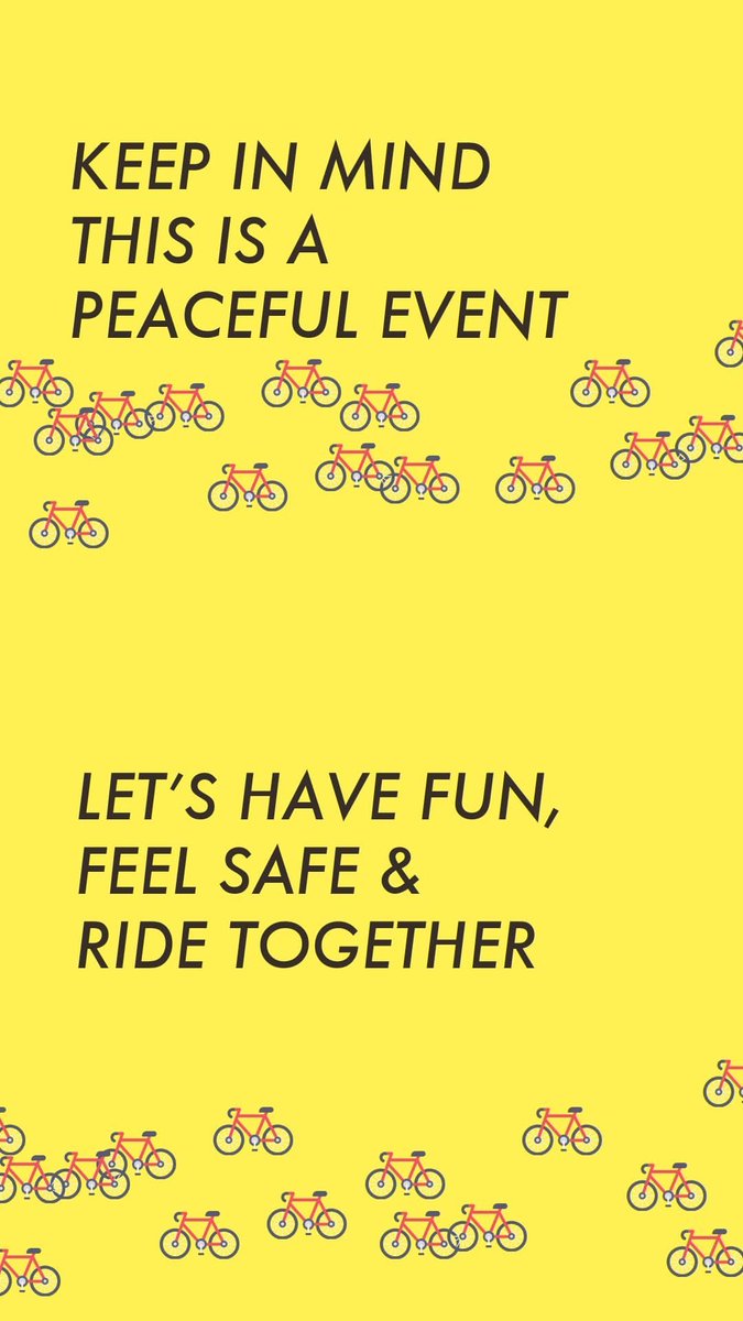 Tonight we ride at 6:30

Who ever is in front we follow..
It’s not a race its a RIDE, keep an eye on the back riders up front..
We want a “MASS” of riders altogether, safety in numbers..
At lights as a mass keep coming..

Keep the MASS tight together

#Oxford #CriticalMass #Cycle