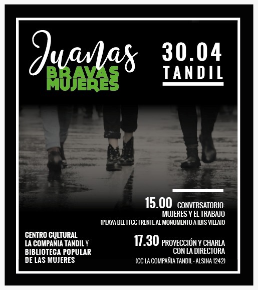 RadioLaCompania's tweet photo. #LaCompaRecomienda #Sábado30DeAbril #DesdeLas15 #BarrioDeLaEstación #JuanasBravasMujeres #JuanaRoucoBuela
Este sábado 30, a las 15, conversatorio entre trabajadoras de diversos sectores de Tandil, en la Estación del tren, frente al monumento a Ibis Villar. Y a las 17.30, la peli! https://t.co/5DAzQMwM3f