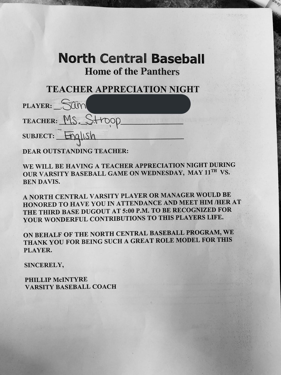 as a first year teacher, I’ve had lots of struggles and a lot of days where I didn’t know if I was making a difference or connecting with my students. I received this today &amp; literally shed a couple of tears; I am shocked, overjoyed, and proud all at the same time 🥹🥹
