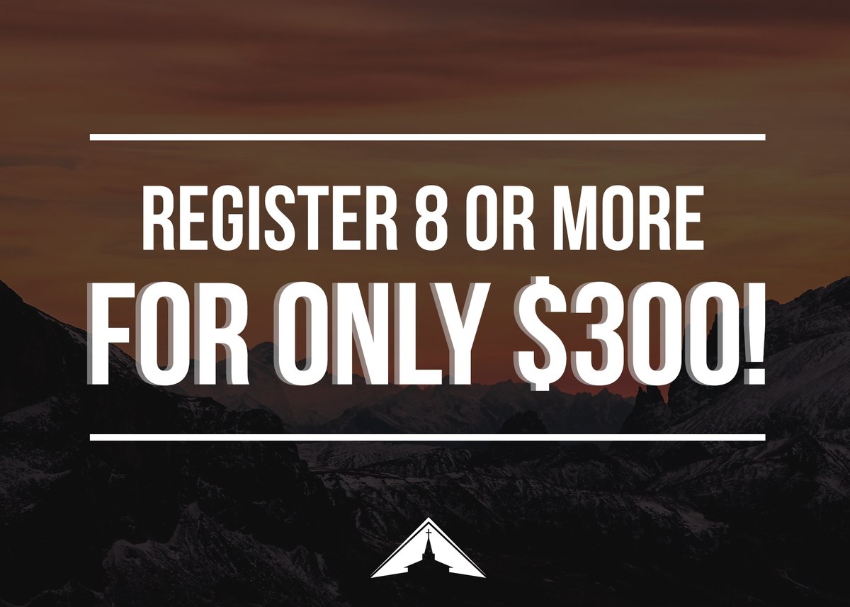 Bring the whole group to NCGC 2022! Pre-register 8 people or even more for only $300 today! Get pre-registered at ow.ly/7zw250IVNcw