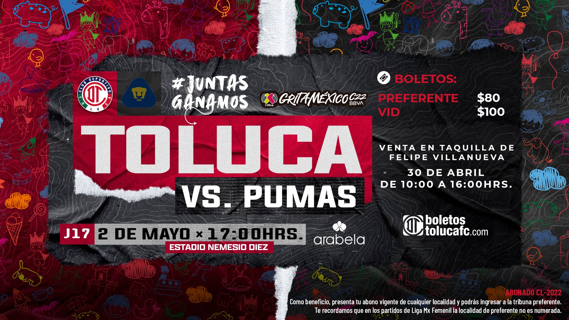 Resultado Toluca vs Pumas [Vídeo Resumen Goles] Jornada 17 Liga MX(05)