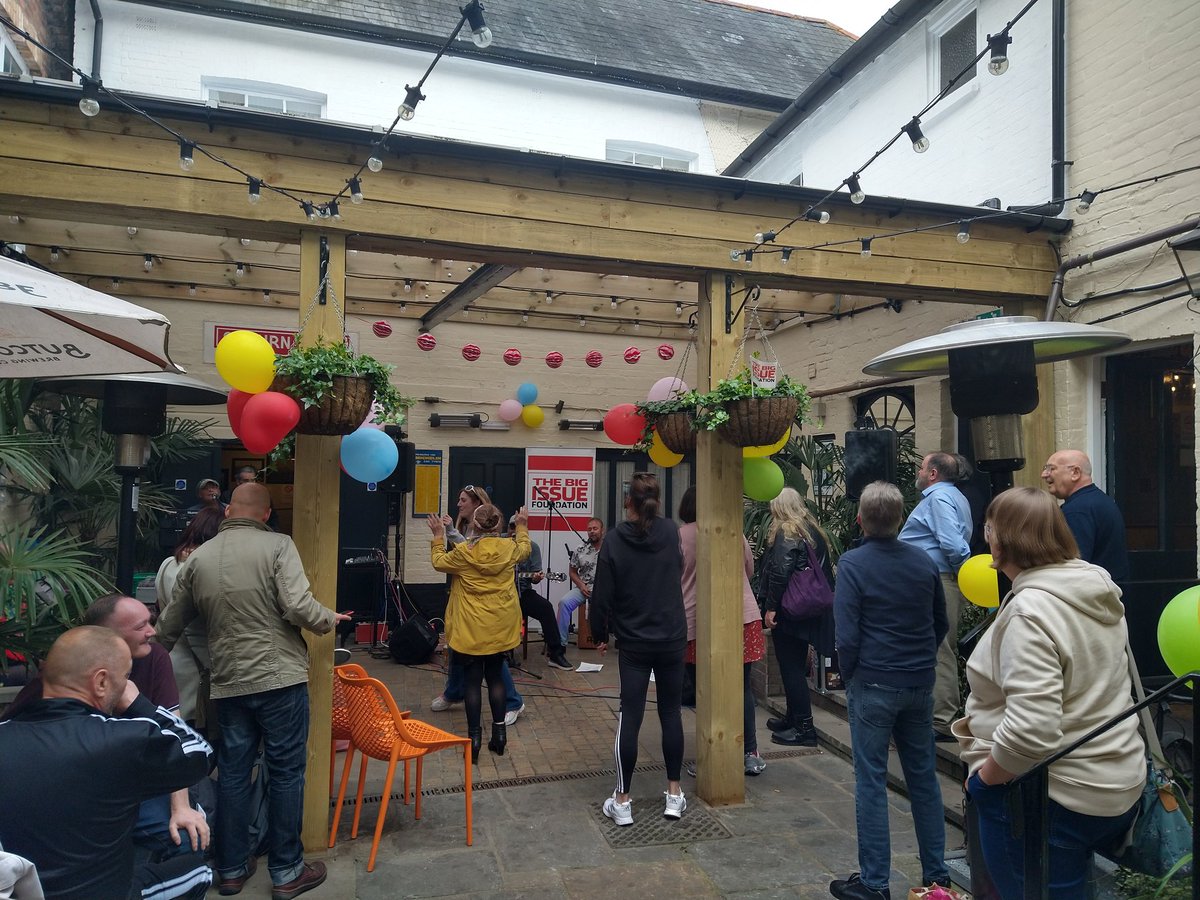 BigIssueBH's tweet image. We're @GoatandTricycle for our first @TBIF fundraising event in Bournemouth for a while. The volunteers, staff and musicians have done a fantastic job. Pop up to the goat for some live music &amp;amp; raise some funds, we're here till 11, raffle prizes at 10pm
