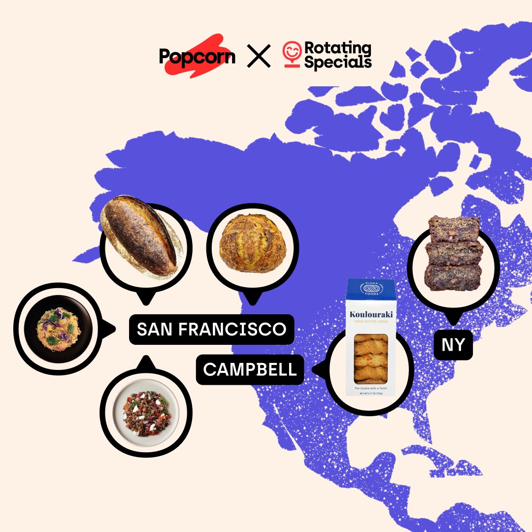 popcorn_van's tweet photo. We’ve got a whole weekend full of the finest breads and spreads for you to dig into. Here’s a look at what’s ahead!

#popcorn #popcorndelivers #deliveryfast #deliveryorder #sfdelivery #homedelivery #grocerydelivery #snacksdelivery #popcornvan #conveniencestore #deliveryapps https://t.co/20bPQdvxO9