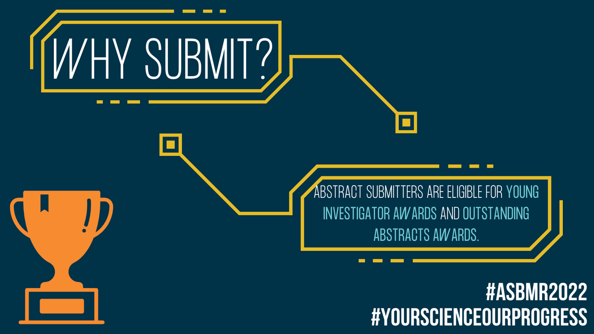 ASBMR's tweet photo. Have you submitted your Abstract for #ASBMR2022? Submit your science by Wednesday, May 4 for your chance to earn prestigious awards for your research. #YourScienceOurProgress https://t.co/0huDgRZmAa https://t.co/zKd09kM61H