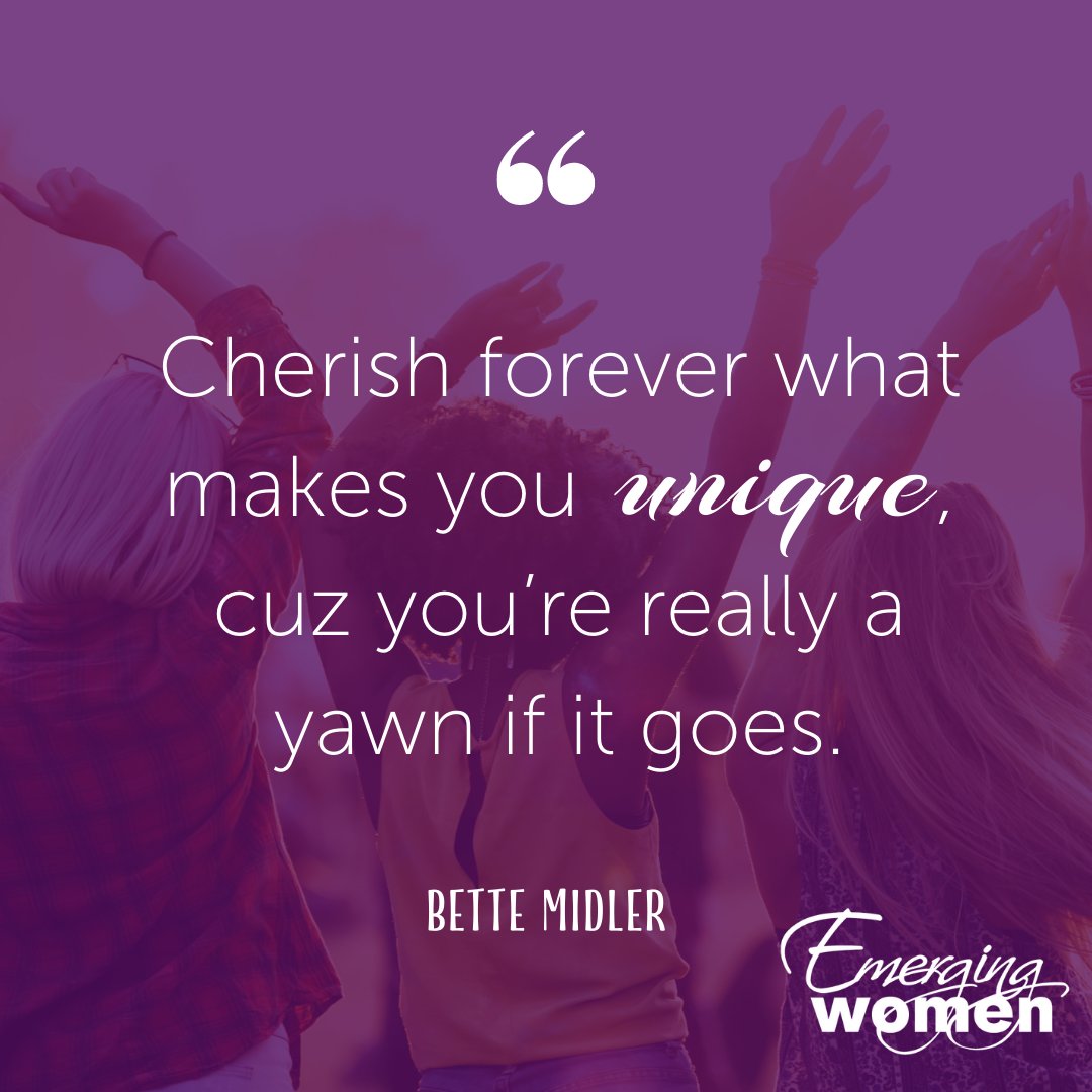 Instead of trying to fit in or dull down our uniqueness, why can’t we just let those pieces of ourselves shine?
Show some love today for the ladies in your life by mentioning them below + their unique traits that you just can't live without!

#emergingwomen #womenempoweringwomen