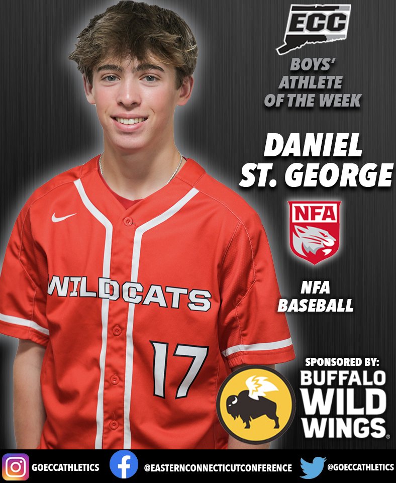 GoECCAthletics's tweet photo. Congrats to this week’s @GoECCAthletics Athlete of the Week winners! Lexi Thompson @WAAthletics Softball &amp; Daniel St. George @NFA_Athletics Baseball. Thanks to all the fans who voted and to our sponsor @BWWings of Waterford. @NFP_CTEast #eccaow #eccnation https://t.co/6CNrKi5ORJ