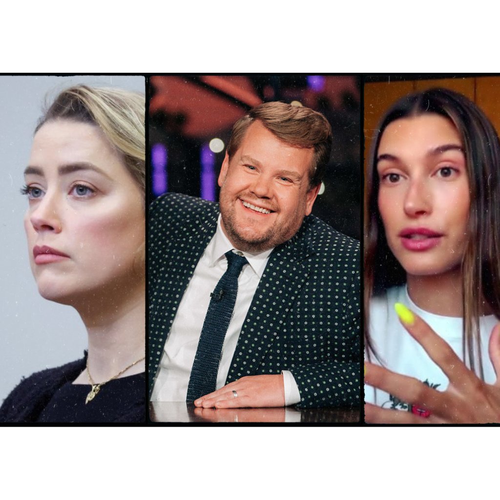 umbrellauni's tweet photo. Amber Turd, James Corden's departure and Hailey Bieber's health scare. Everything you missed in pop culture this week.

https://t.co/fqY7axAloq

#amberturd #amberheard #jamescorden #haileybieber #LateLateShow #johnnydepp  #celebritynews #celebritygossip #popculture https://t.co/DmnZHIJFm7