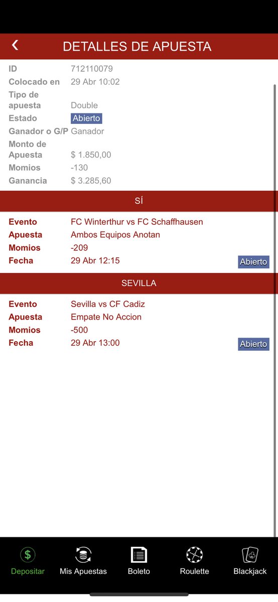 CardinalTeamTct's tweet photo. $1,850 ➡️ $3,285.60 🔥
BTTS Winterthur + Sevilla ENA [-130] 

#LaLiga #ChallengeLeague 🇪🇸 🇨🇭 
#Ingesportspicks 🍀#retofree #FreePicks 

Me sigues? Deja mi droga aquí 👇🏼
♥️🔂♥️🔂♥️🔂♥️🔂♥️🔂♥️🔂♥️ https://t.co/V1K3t18pnz