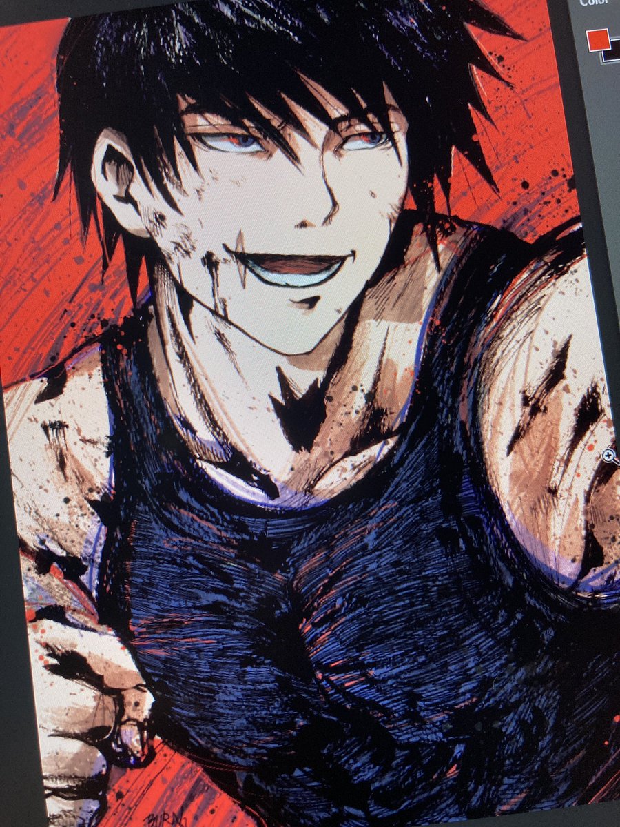 burnzarbon's tweet photo. WIP #JujutsuKaisen https://t.co/yIyJZOZsu6