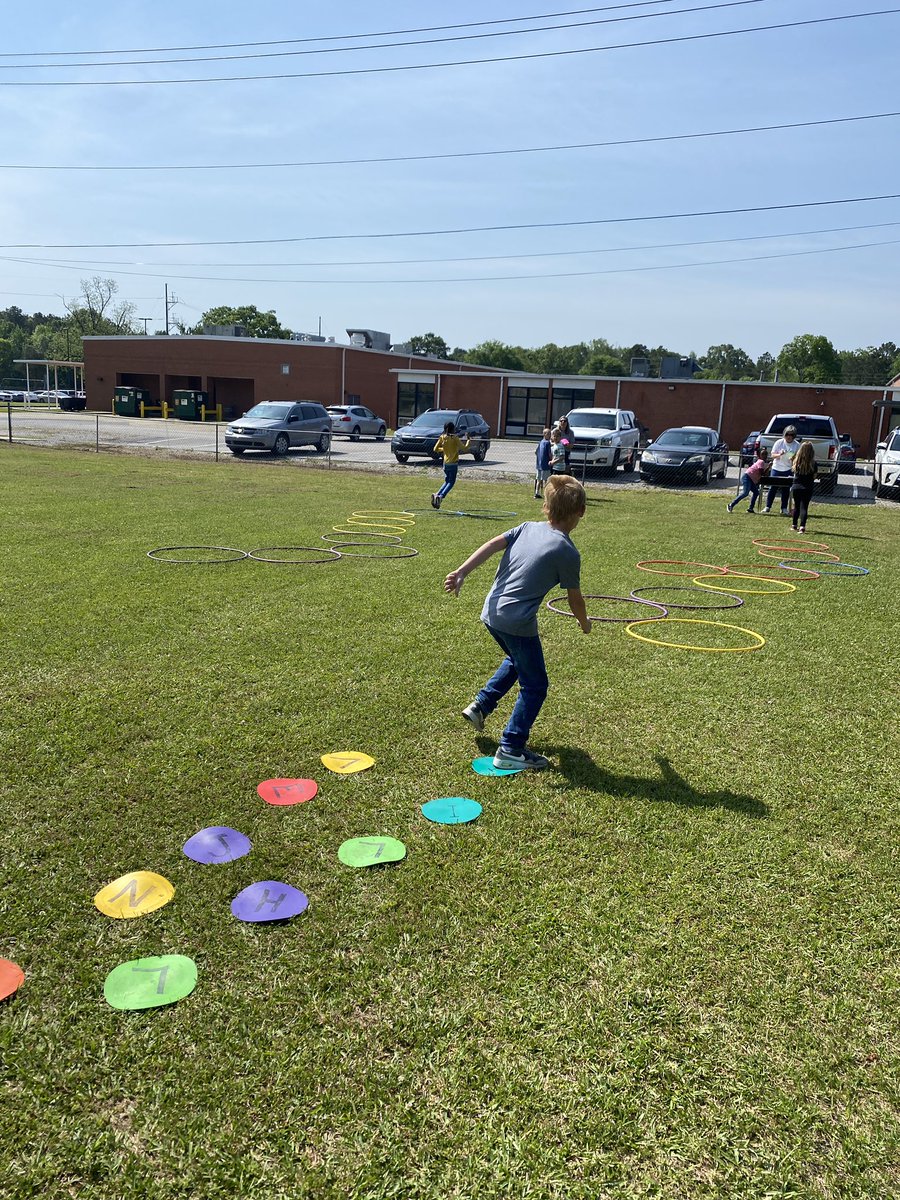 tweetingbrown's tweet photo. I made a review relay for three of our classes to prepare for our final diagnostic test! They had a blast! #outdoorlearning #movement #learningisfun https://t.co/k59FMLPqZO