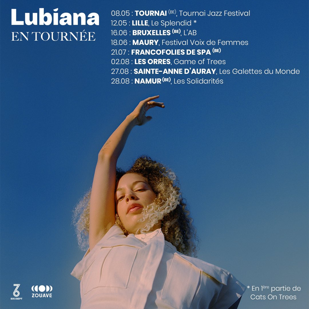 La tournée continue ☀️ yiouh 🥰
Infos &amp; tickets 🎫 : tix.to/lubianatour22