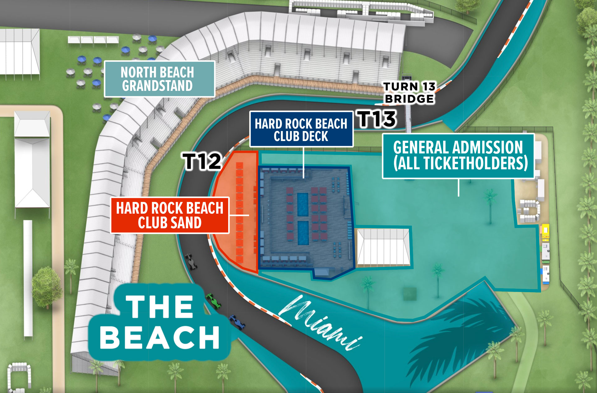 New Miami GP circuit adds Hard Rock Beach Club at T12