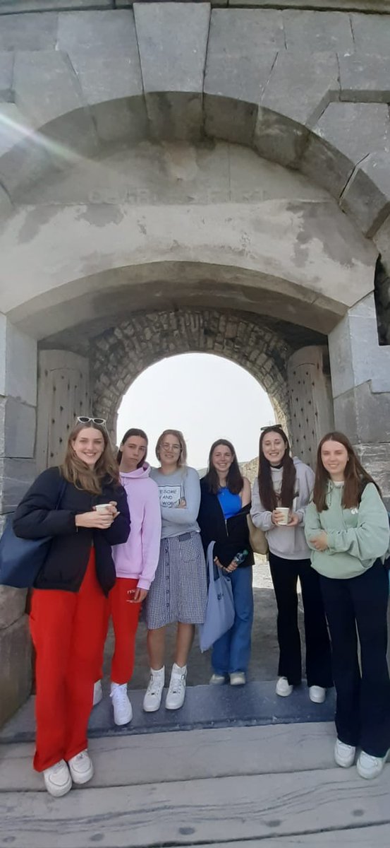 KinsaleTY's tweet photo. Another action packed day for the French Exchange in Kinsale. Fab tour of Charlesfort and kayaking at the Dock Beach with @AOA_Cork @opwireland https://t.co/uWeafTs8eb