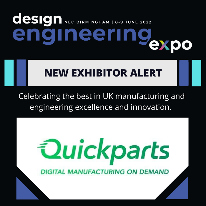 We are delighted to welcome Quickparts to <a href="/DesignEngExpo/">Design Engineering Expo</a> 2022.

Quickparts is the original trailblazer of on-demand manufacturing services. For decades, their team has been at the forefront of additive and traditional manufacturing technology. #MandEWeek
