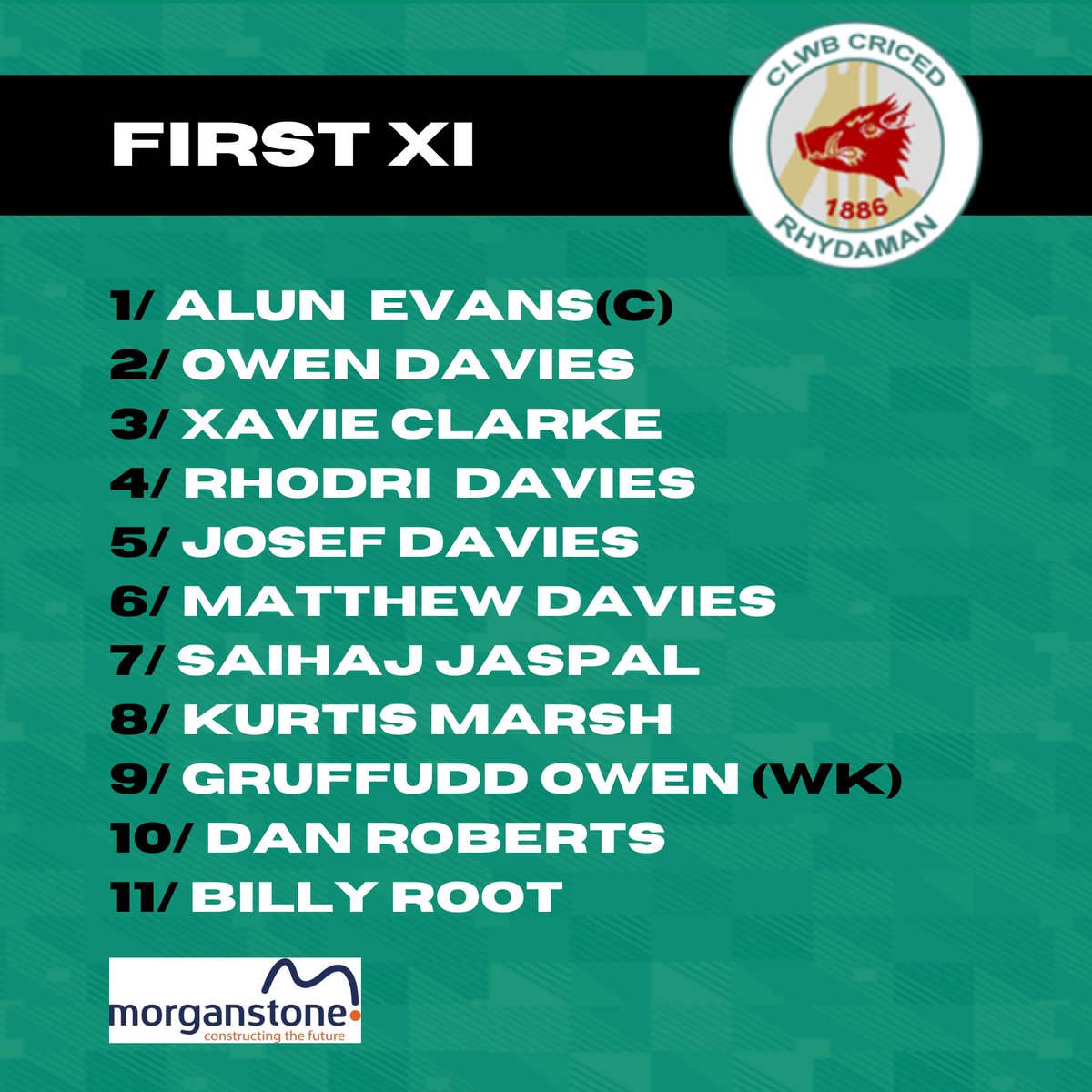 🏏 The First XI lineup ahead of our 2022 @swpcl season opener away to <a href="/ClydachCC/">Clydach Cricket Club</a> tomorrow 

Debuts for new signings Xavie Clarke, Saihaj Jaspal, Kurtis Marsh and Gruffudd Owen ⚡️

Welcome to Ammanford 👊