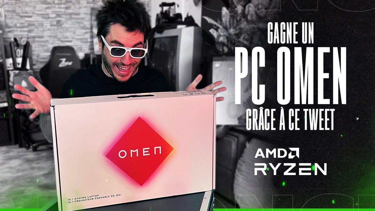 Tente de gagner un PC portable OMEN 16  équipé d'une carte graphique et d'un processeur AMD. 

Pour participer : follow <a href="/OMENbyHP_fr/">OMEN FR</a> et <a href="/AMD_France/">AMD France</a> et commente ce tweet avec le #TPMM. 
Tirage au sort Mardi 3 mai 20h

Plus d'info sur le PC : omen.com/fr/fr/laptops/…