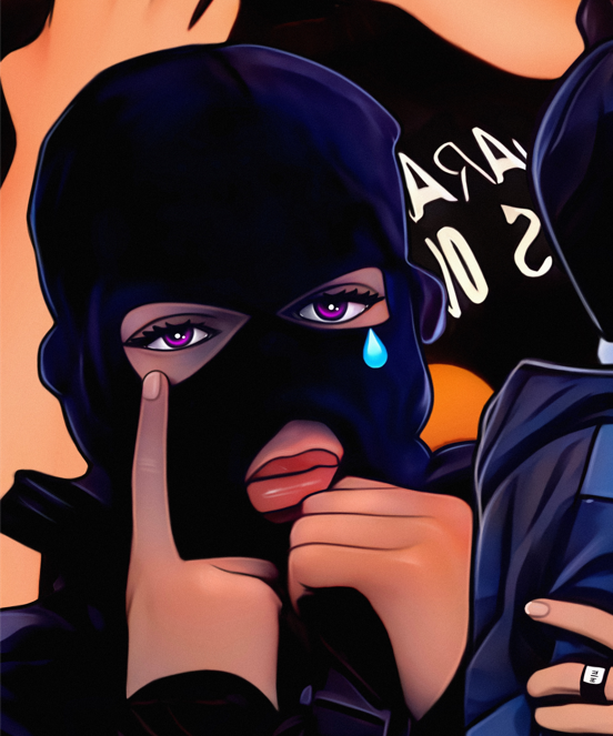 Hello bandits😇! what do you think about collaboration?  I think collaborations are very good, so the next few of my art will be collaborations!❤️
I want to check how it promotes me❤️
 #collaboration #NFTCommunity #NFTdrop