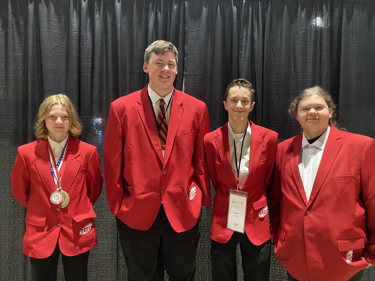 This adviser is so proud of the accomplishments of these students!#OhioFCCLA Next Stop: San Diego (for Knowledge Bowl - Noah, Jean, Skylar, Jennifer, Evan; and Olivia, pending official results)