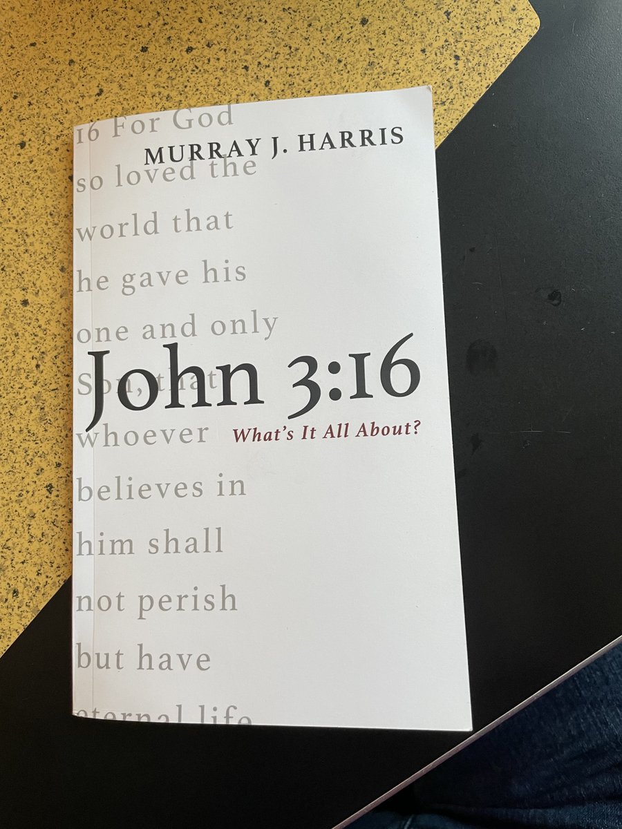 I highly recommend this wonderful little book on John 3:16 from Murray J. Harris. What a blessed encouragement.