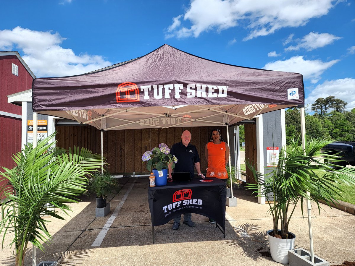 Steve with Tuff Shed and Jacquie driving our Tuff Shed business.