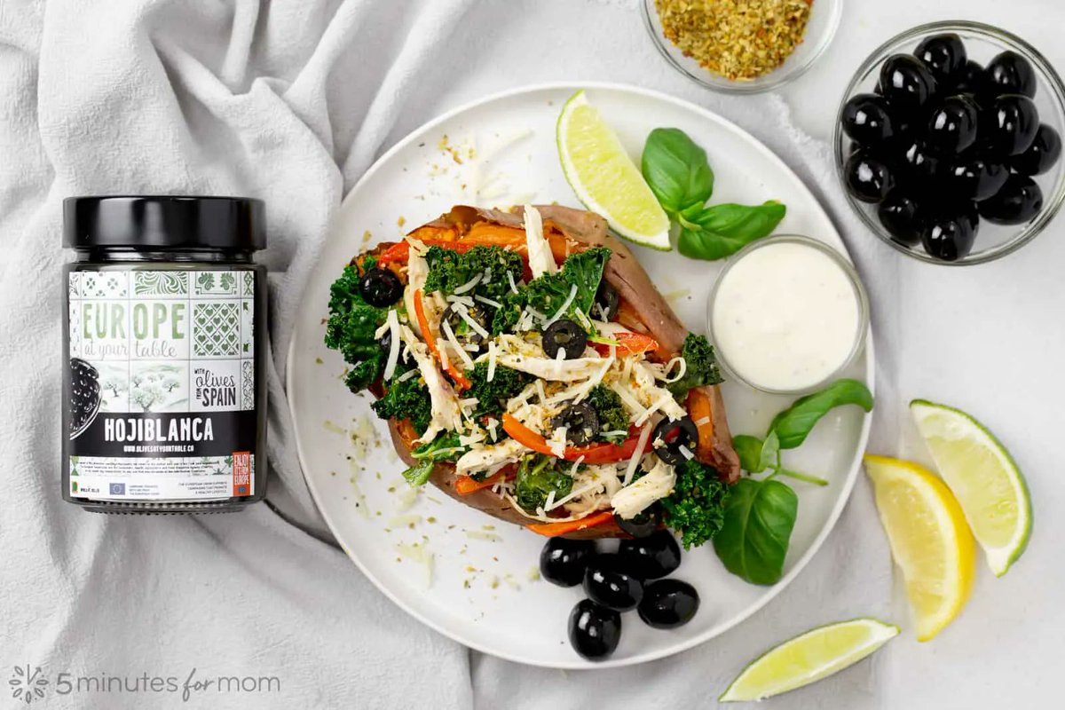 Do you want an easy dinner idea that is healthy, satisfying, and delicious?
Try our recipe for Stuffed Sweet Potatoes with Chicken and Hojiblanca Olives

See it at 5minutesformom.com/158706/stuffed…

Campaign financed by the European Union #ad #EnjoyitsfromEurope #OlivesAtYourTable