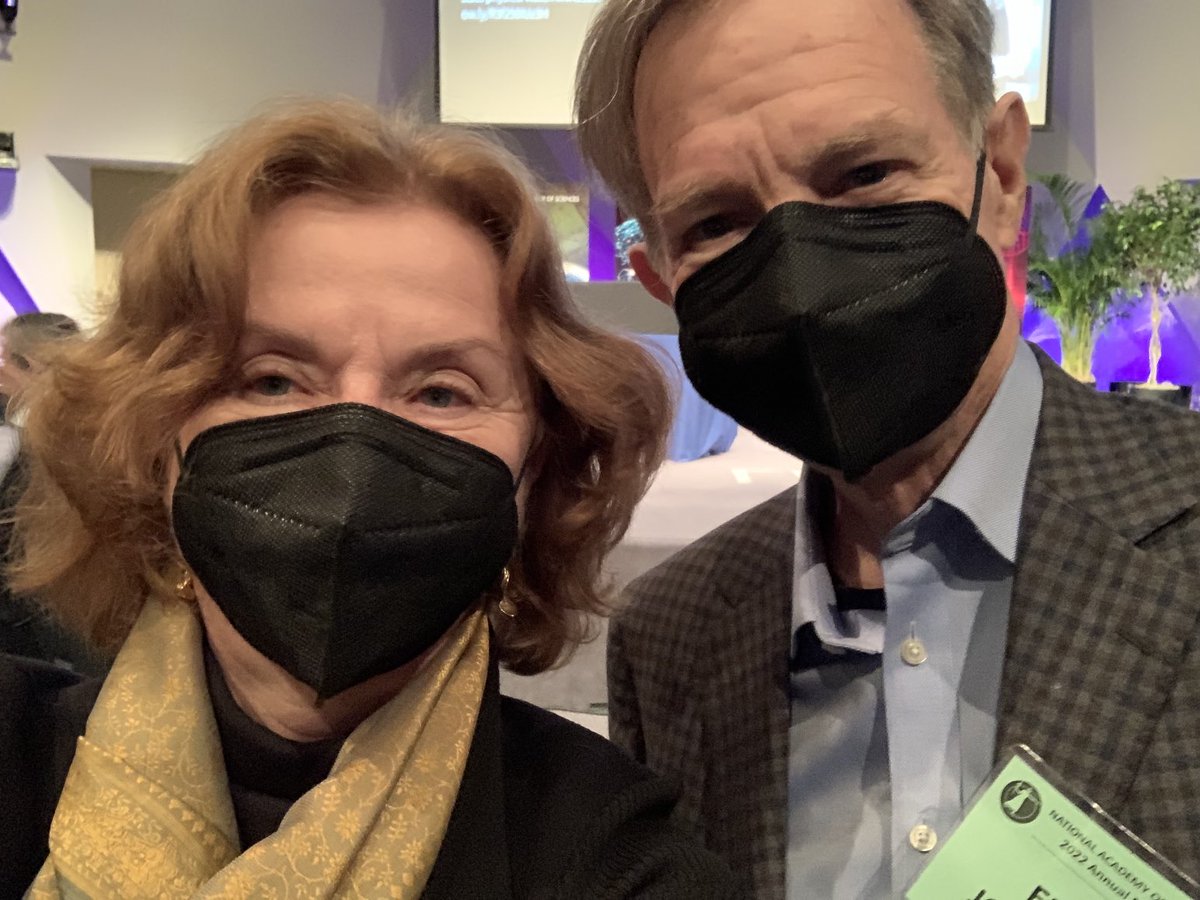 Waiting to be inducted into the National Academy of Sciences #NAS159 with my dear husband ⁦<a href="/ProfEricJohnson/">Eric J. Johnson</a>⁩
