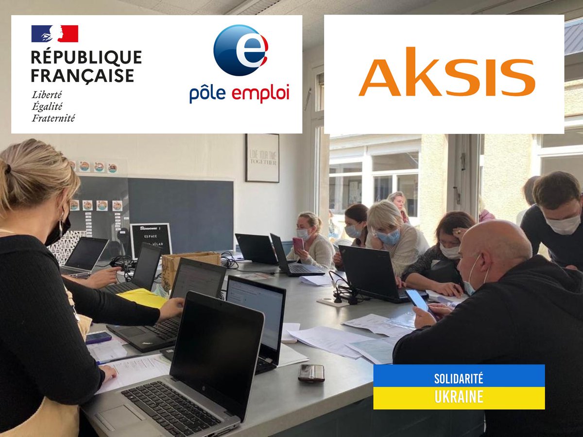 Pôle emploi accompagne tous les demandeurs d'emploi y compris les personnes ayant quitté l’Ukraine en raison du conflit. Pôle emploi Saint-Quentin et Aksis ont inscrit et accompagnent 22 premières personnes dans cette situation. 

@FredericDanel <a href="/sdewaele59111/">Sylvie Dewaele</a> <a href="/benoitpetit29/">Benoit Petit</a>
