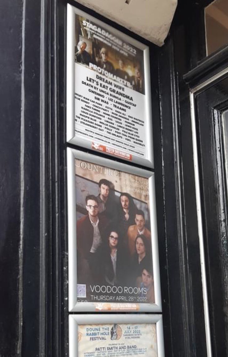 OutofHandScot's tweet photo. #print #posters #distribution #posterdistribution #staganddagger #SCOTLAND’S #ORIGINAL & #BIGGEST #INDOOR #MUSIC #FESTIVAL #Edinburgh 30thApril & #Glasgow 1stMay.
https://t.co/leoAcUYJdS #livemusic @PCLPresents https://t.co/j46FB02ELN