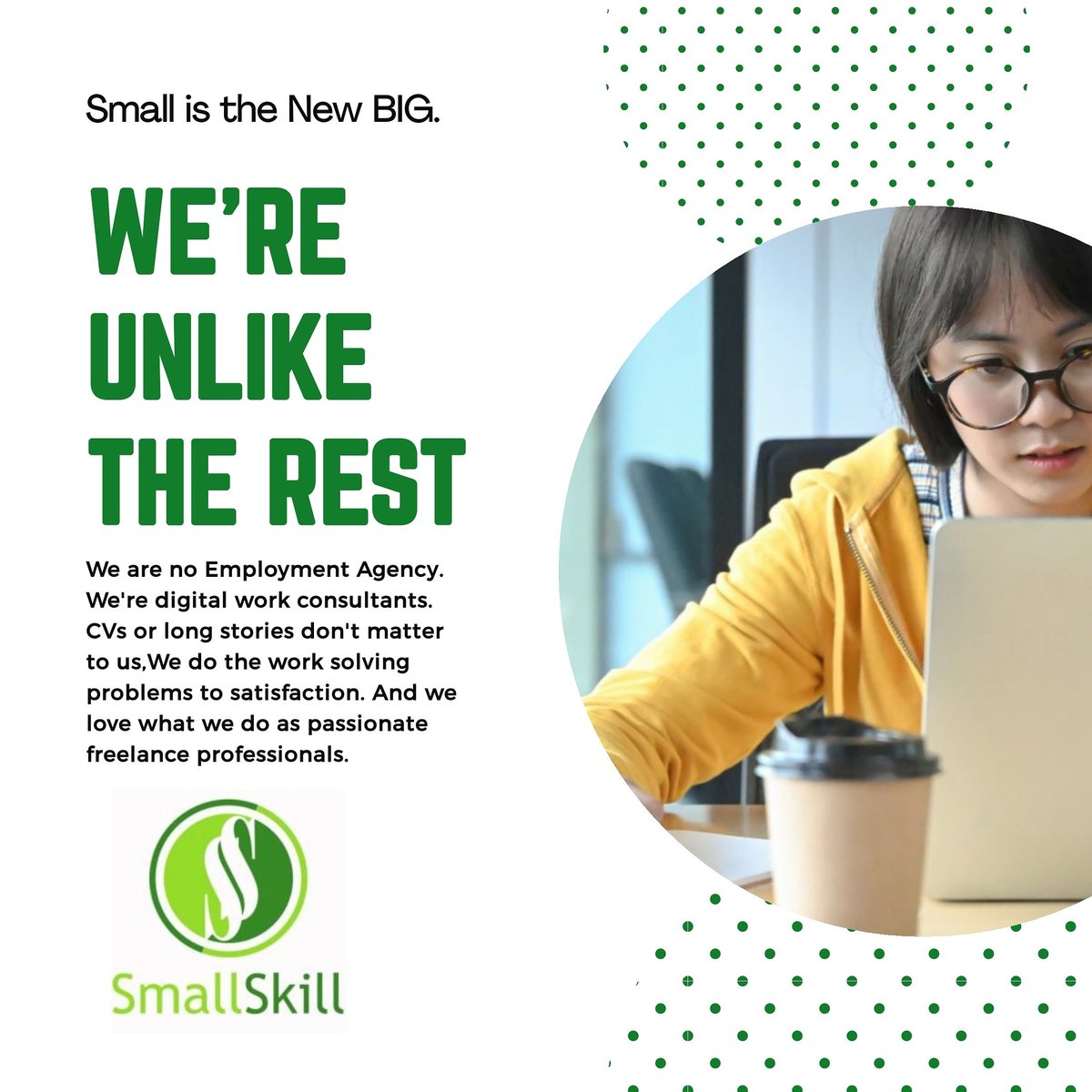 SmallSkill's tweet photo. Got brave #project #idea but expect diverse perspective and masterful execution to stay ahead? Access, collaborate and engage passionate global savvy #talents and #freelance #professionals for a far reaching accomplished project #solution on demand https://t.co/b2aEv9RSii https://t.co/BLOreqxkXy