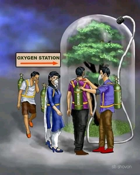 Please don't wait for this days to come please plant more trees to save the world