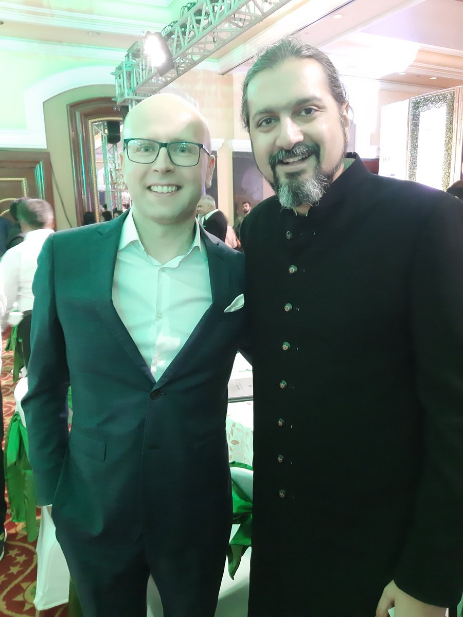 With @RecordingAcad Awards-winning Indian music composer and environmentalist @rickykej during  #IAAOliveCrownAwards.
Ricky is still enchanted with Poland which he visited for @COP24 Climate Conference in December 2018.