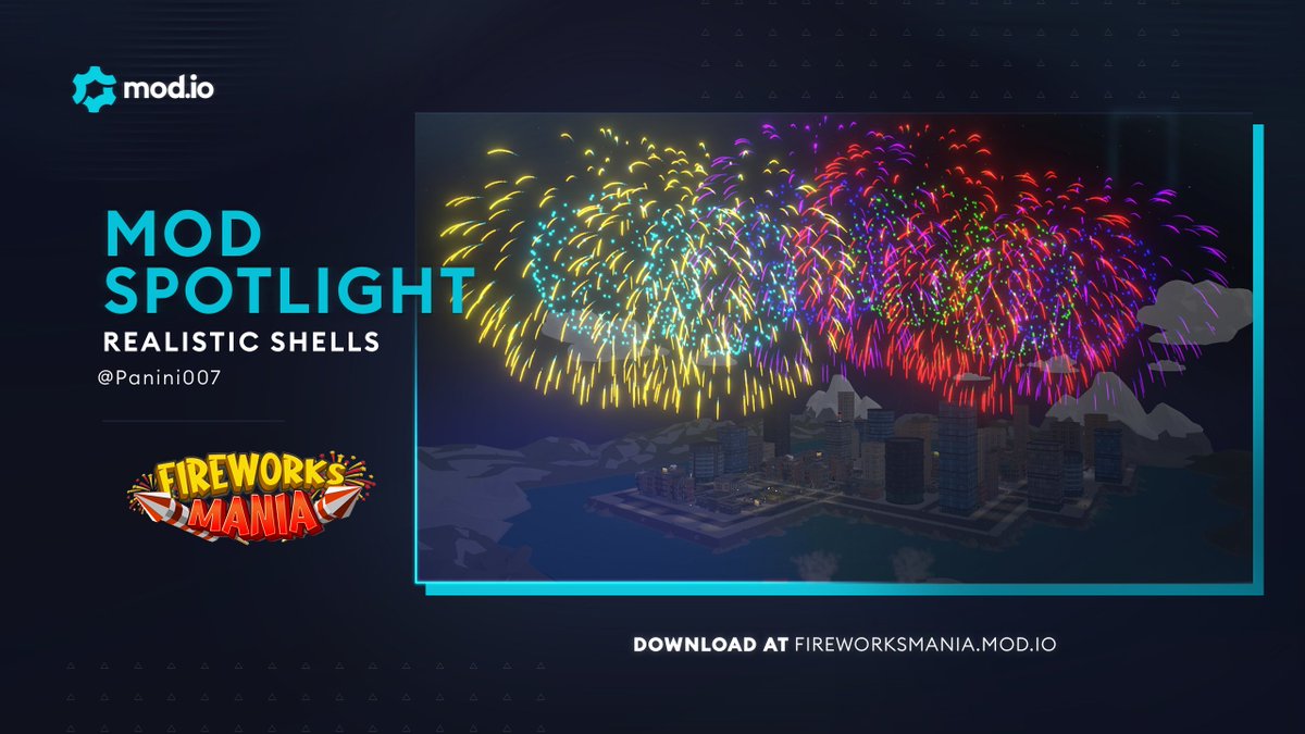 modiohq's tweet photo. πThis weeks #ModSpotlight is for @Laumania's #FireworksMania.
'Realistic Shells' by Panini007 adds a variety of shells based off real-life fireworks, and features realistic particle effects and sounds.
π- https://t.co/NUGnvRSu57
βοΈ#ModsEverywhere https://t.co/89VlXo4tVO