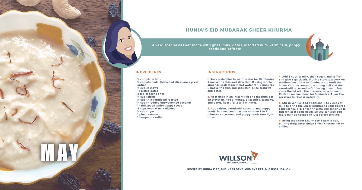 #EidMubarak 
Great recipe from one of our valued employees. 
#employeeappreciation #familyfirst #worklifebalance