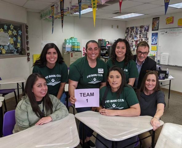 LMS students participated in Battle of the books at Livingston High School and came in 3rd place. They are also posing with author Bruce Cameron, A Dog’s Purpose was one of the 12 books read for the Battle of Books.  Thank you for all your hard work.