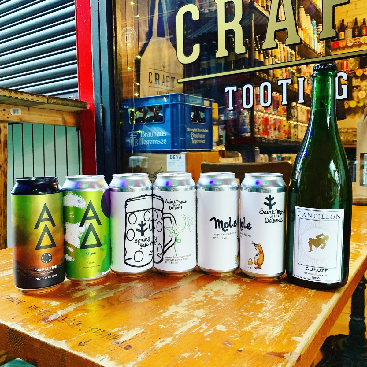 CraftTooting's tweet image. NEW IN beers: #AlphaDelta ‘Signal Fire’ Session IPA and ‘Delphi’ (NE)IPA w/ Citra, Galaxy and Mosaic 🤤🍺 NEW #SaintMars ‘Springfest’ Franconia-inspired golden lager AND ‘Mole’ Hazy Pale (Amarillo, Moutere, Citra, Nelson Sauvin) PLUS #Cantillon #Gueuze #Craft #Tooting #Craftbeer