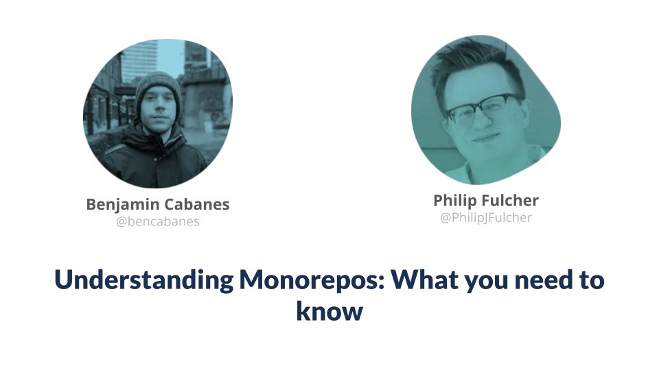 NxDevTools's tweet photo. Now: @bencabanes &amp; @PhilipJFulcher joining the stage! #monorepo are hard, and there are a lot of misconceptions, especially in the JS frontend space. Ben &amp; Philip will clarify some things. New to monorepos? You should not miss this then!

https://t.co/Nq4pNWH8TU

#NxConfLite2022 https://t.co/tFvjQuYgwG